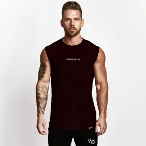 Vanquish Black Minimal Sleeveless T Shirt