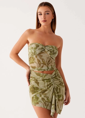 Standout Feature Daytime Look Varona Mini Dress - Jade Fern