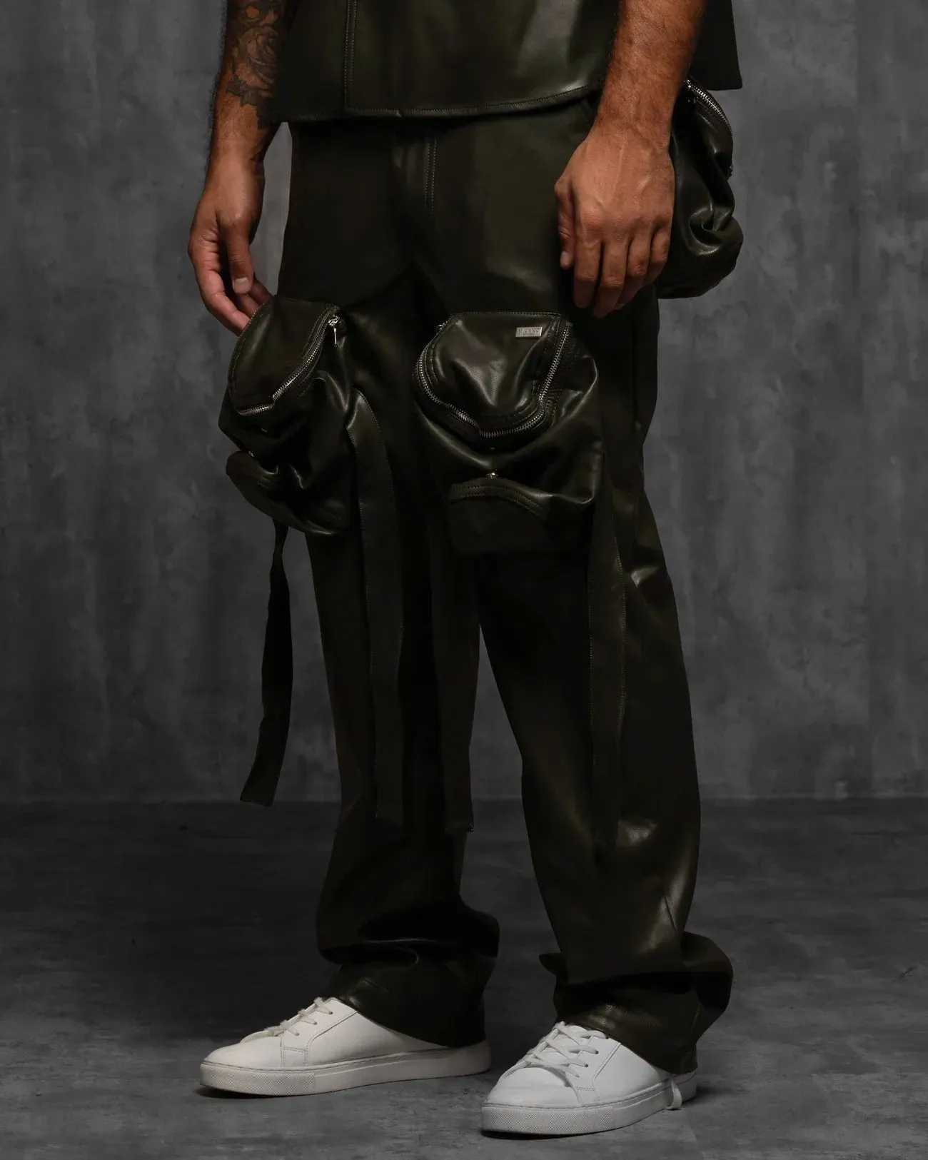 Vegan Leather Philly Pocket Cargo Pant