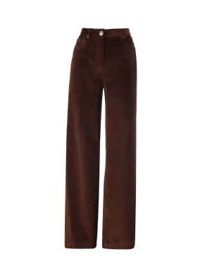 Velvet Loose Fit Five-Pocket Jeans