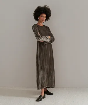 Kimono-Sleeve Velvet Stella Dress