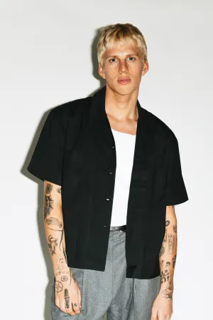 Venice Short-Sleeve Summer Shirt  |  Black