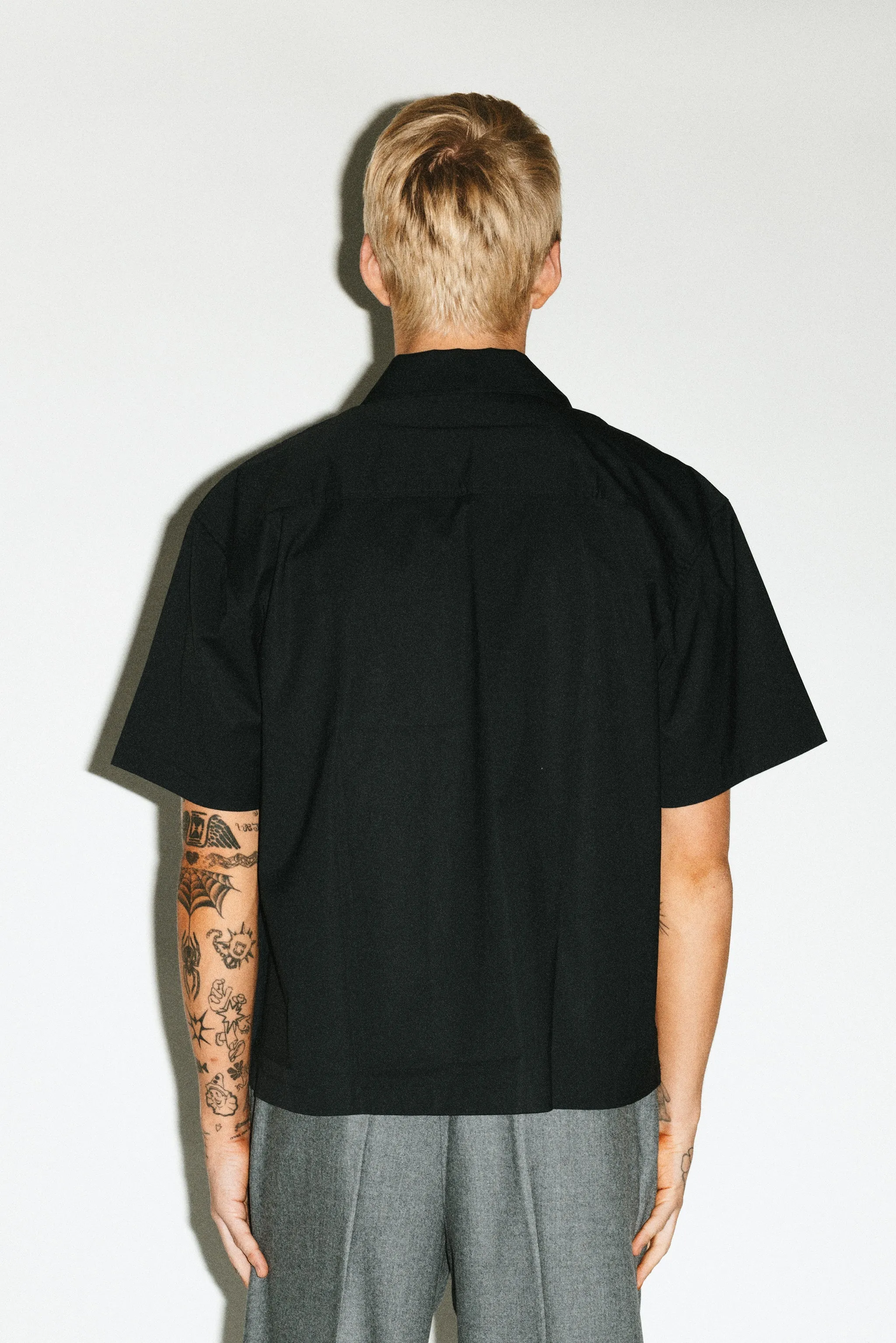 Venice Short-Sleeve Summer Shirt  |  Black