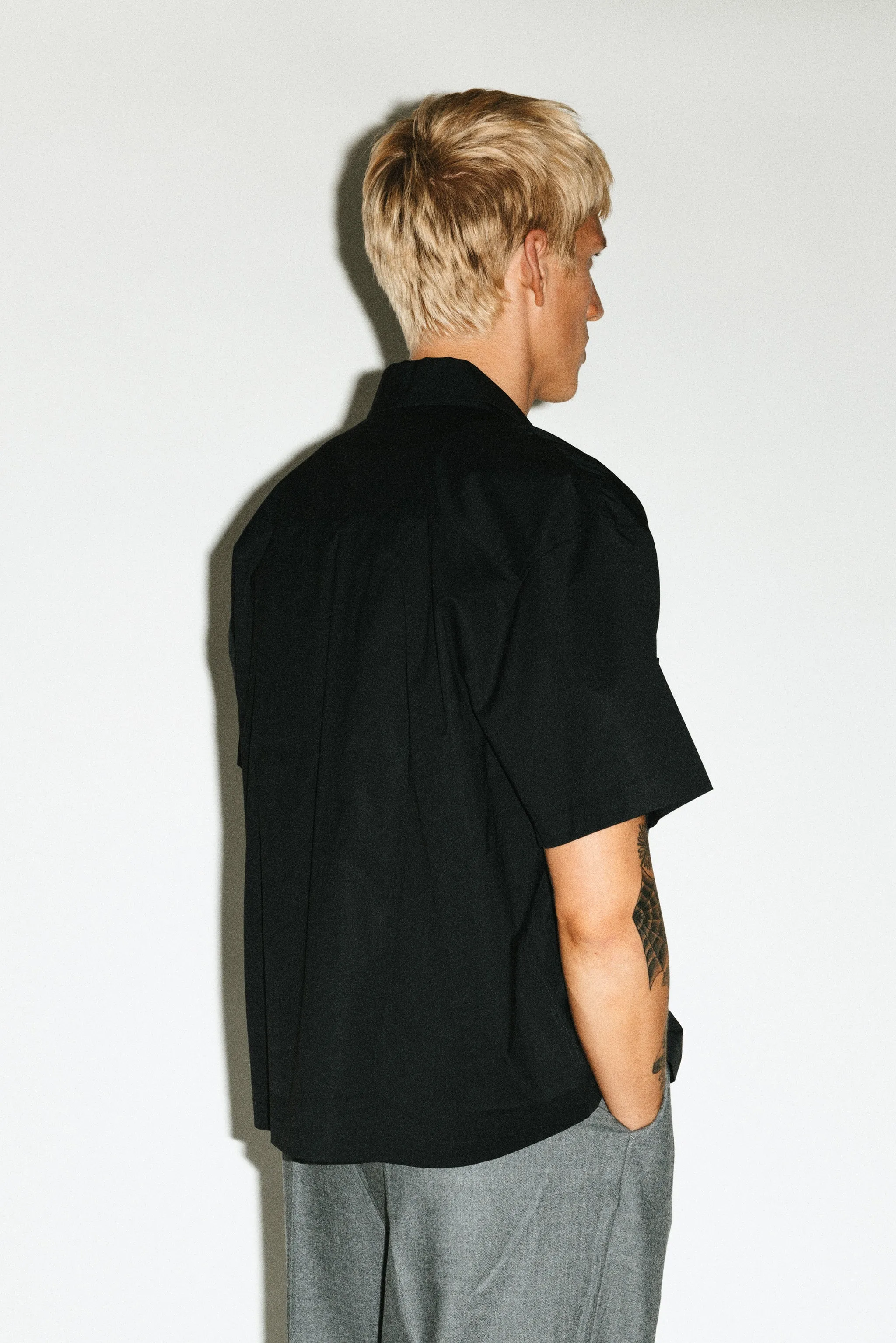 Venice Short-Sleeve Summer Shirt  |  Black