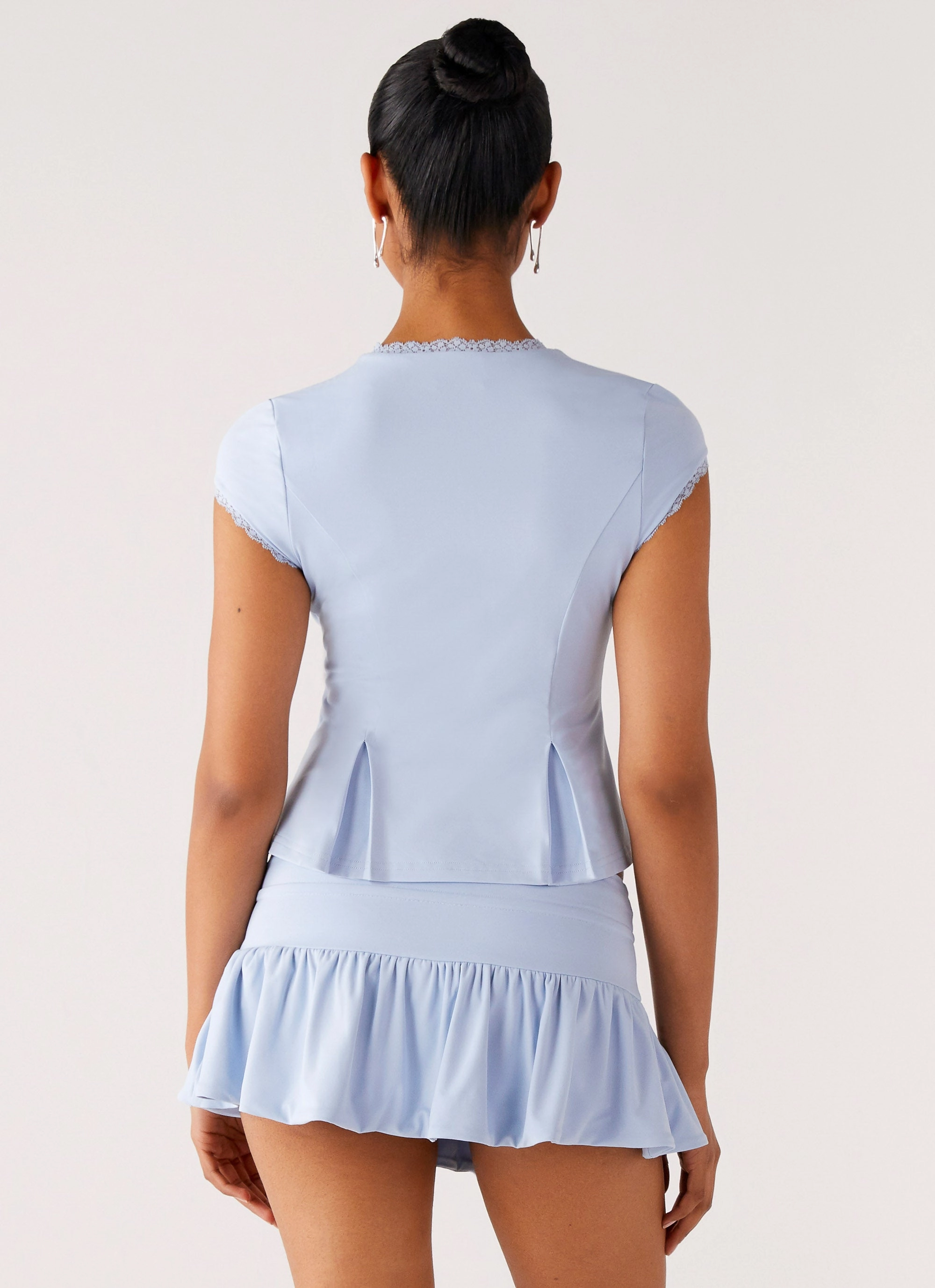 SturdyBeltLoops Landon Mini Skort - Blue