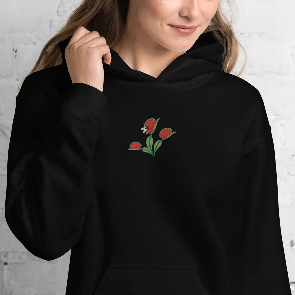 Venus Flytrap Embroidered Unisex Hoodie