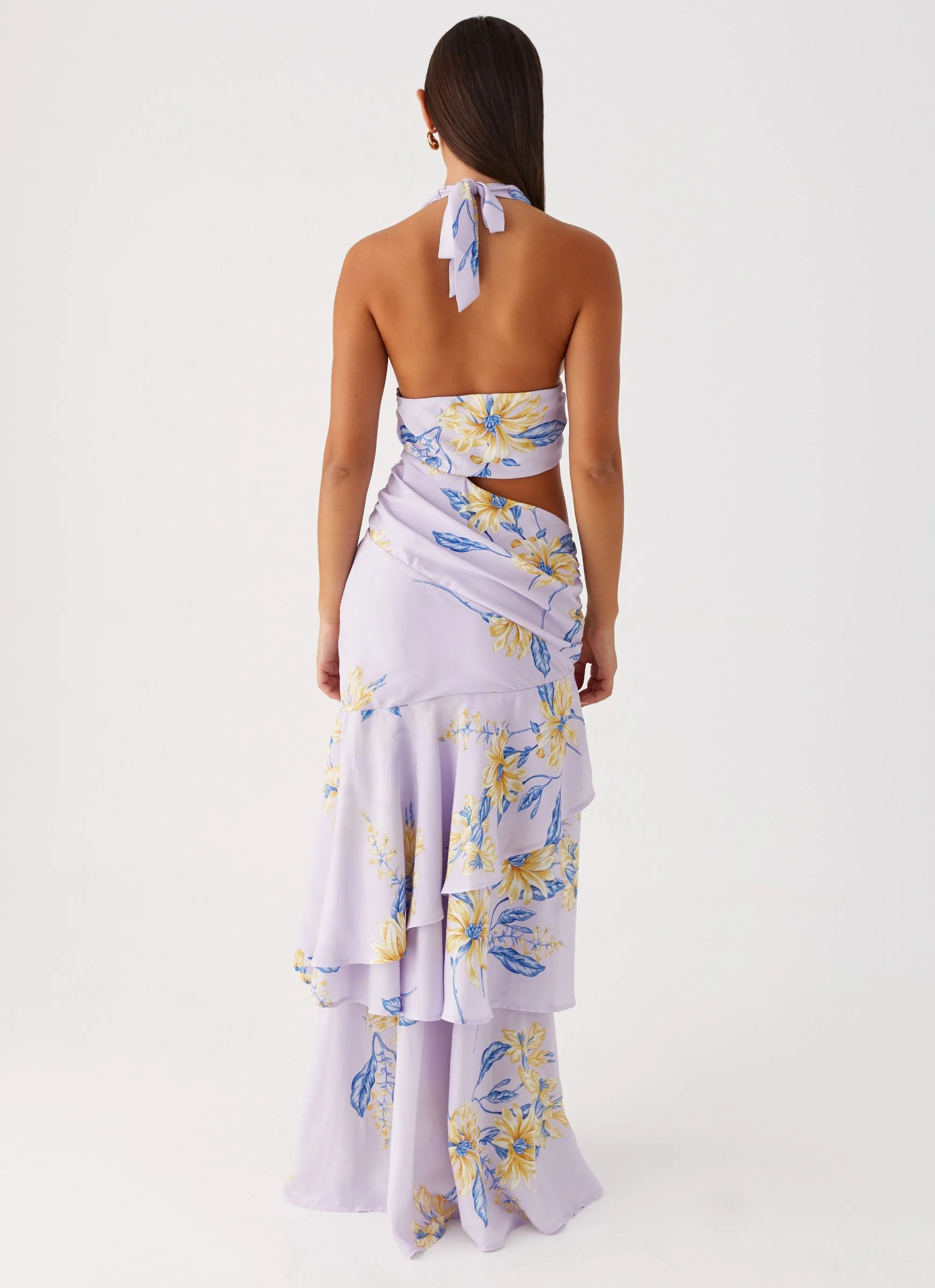 Day Chic Light Coral Mikayla Maxi Dress - Lavender
