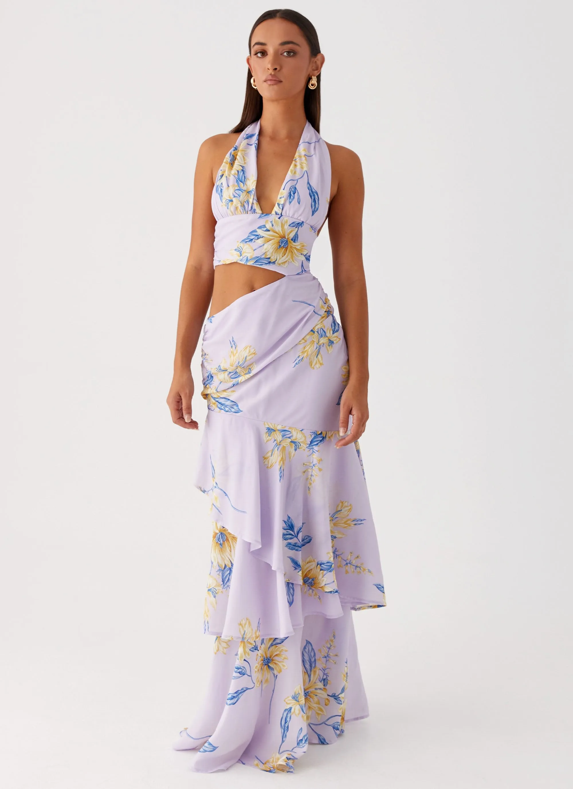 Mikayla Maxi Dress - Lavender Trendy midi dress City Bright