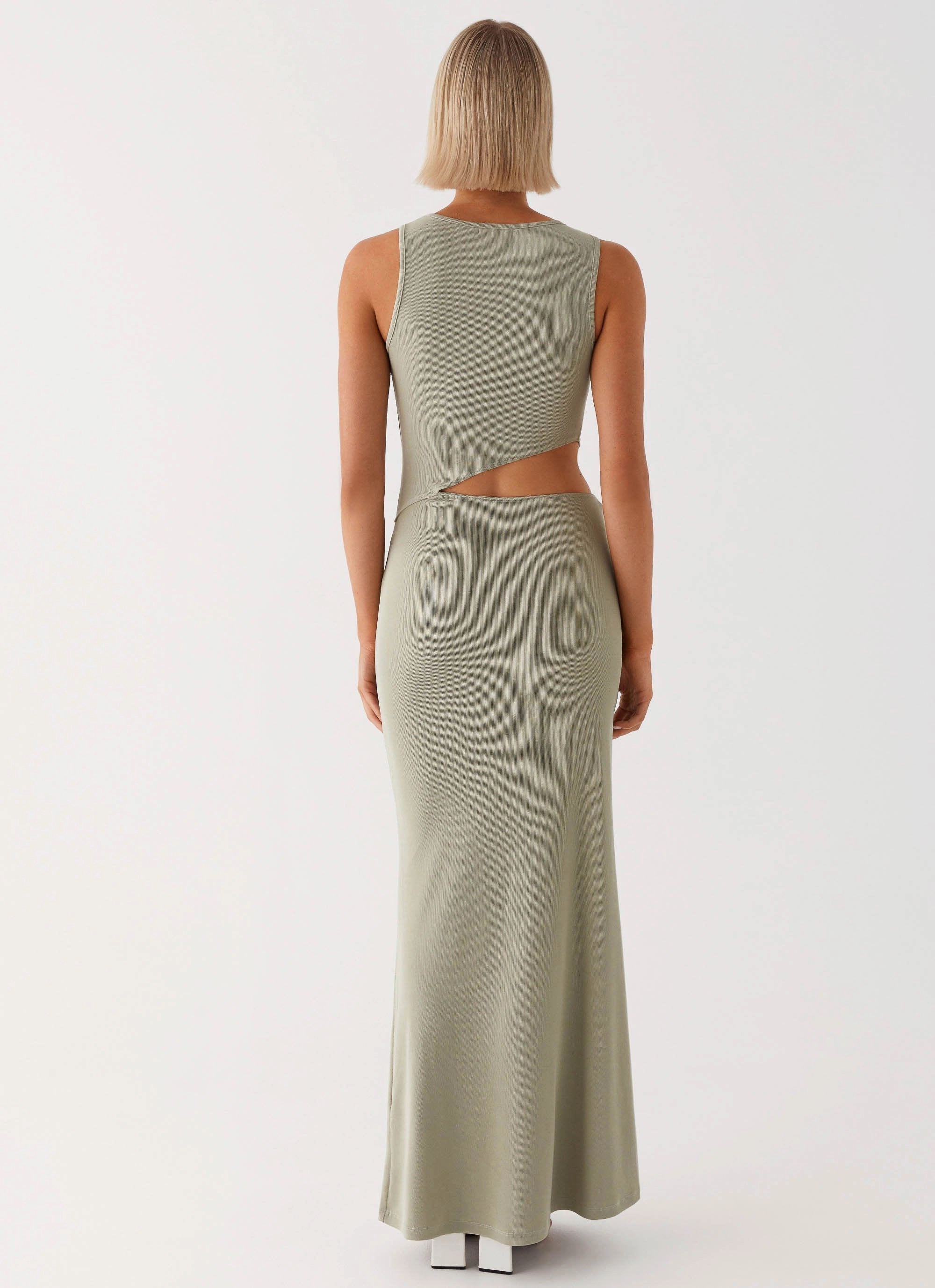 Lennox Maxi Dress - Sage Perfect Layer High-Neck