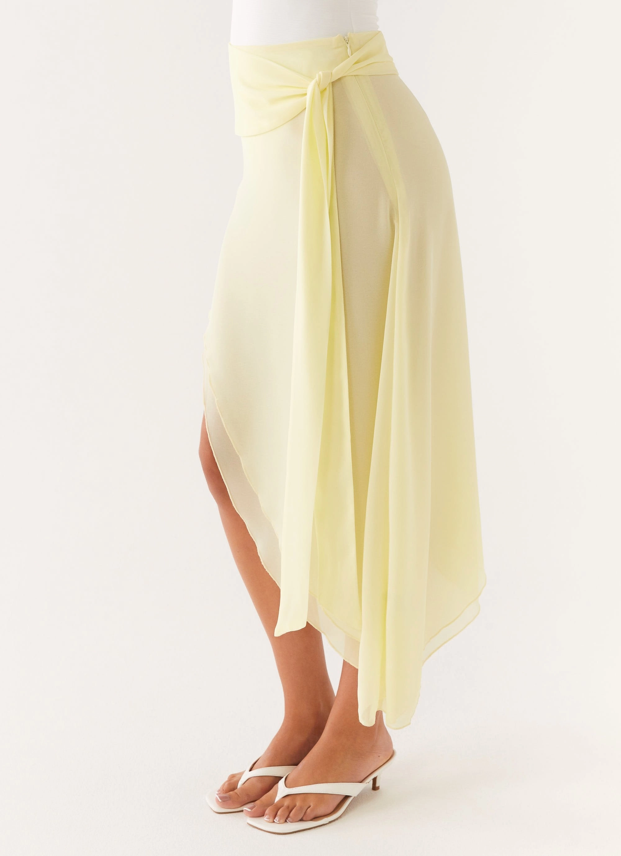 Office Wear Tilly Swim Skirt - Pastel Yellow