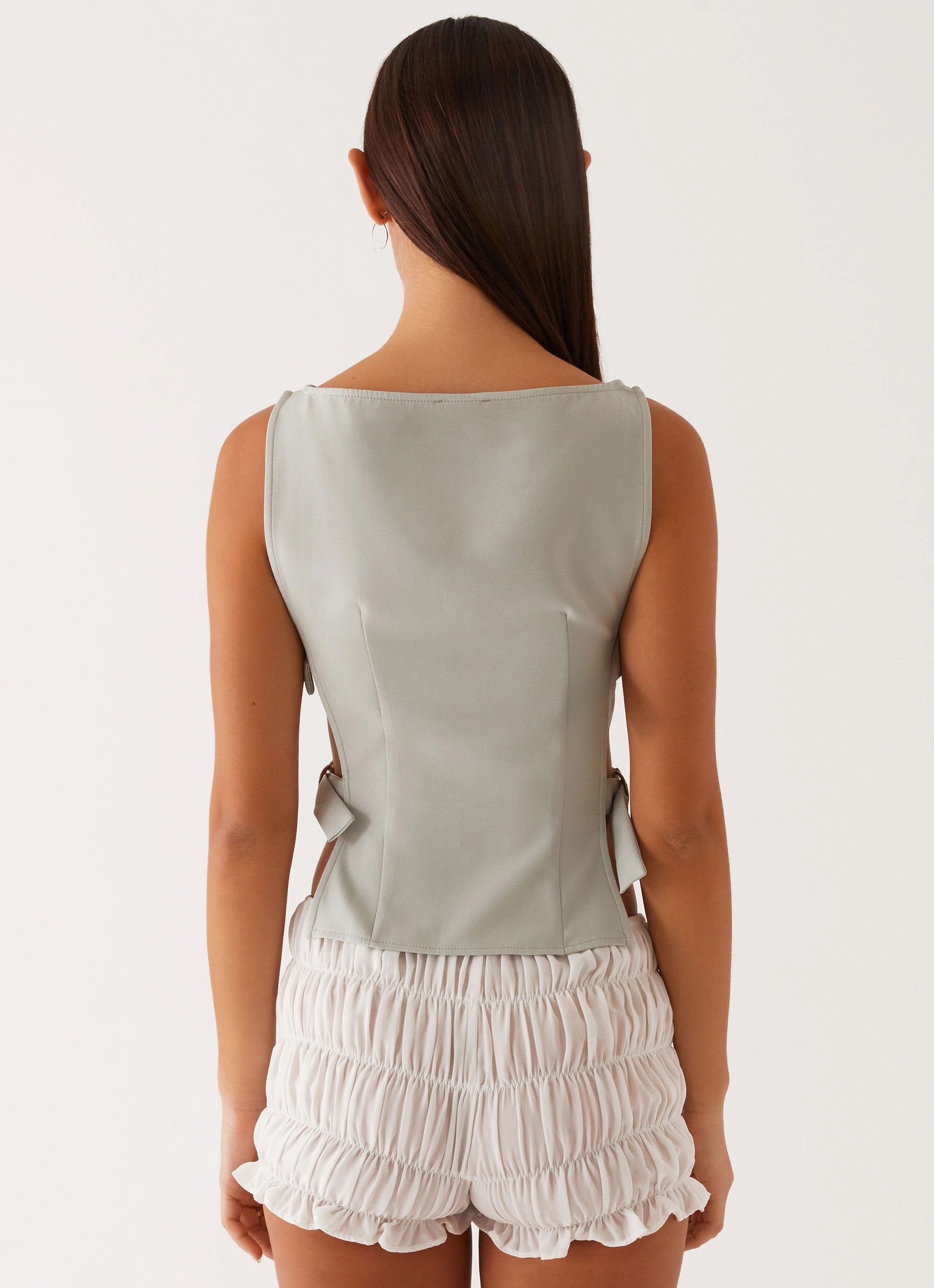 Cherish You Buckle Top - Sage AllSeason Wearability Reinforced Elbow Patches