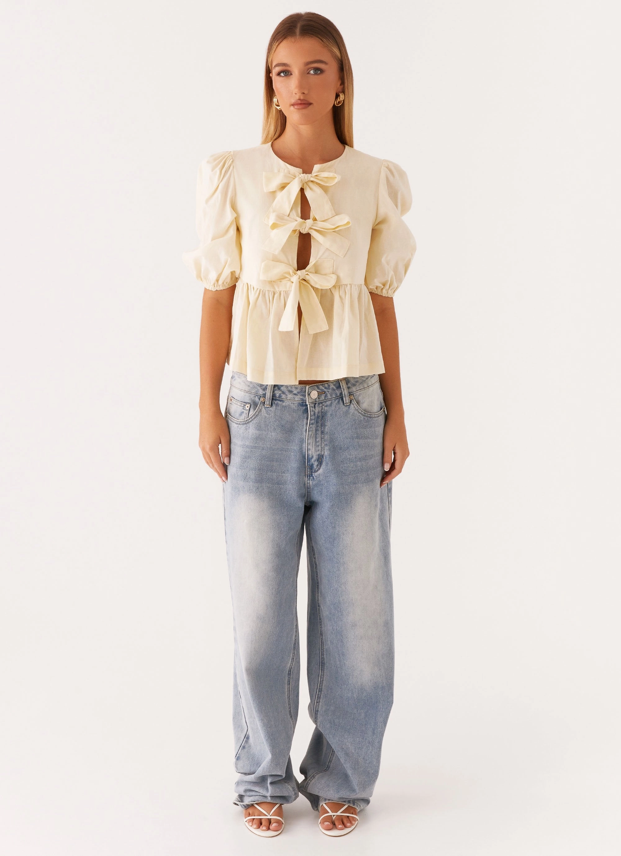 Colorfast Dye Method Western Wind Tie Top - Yellow