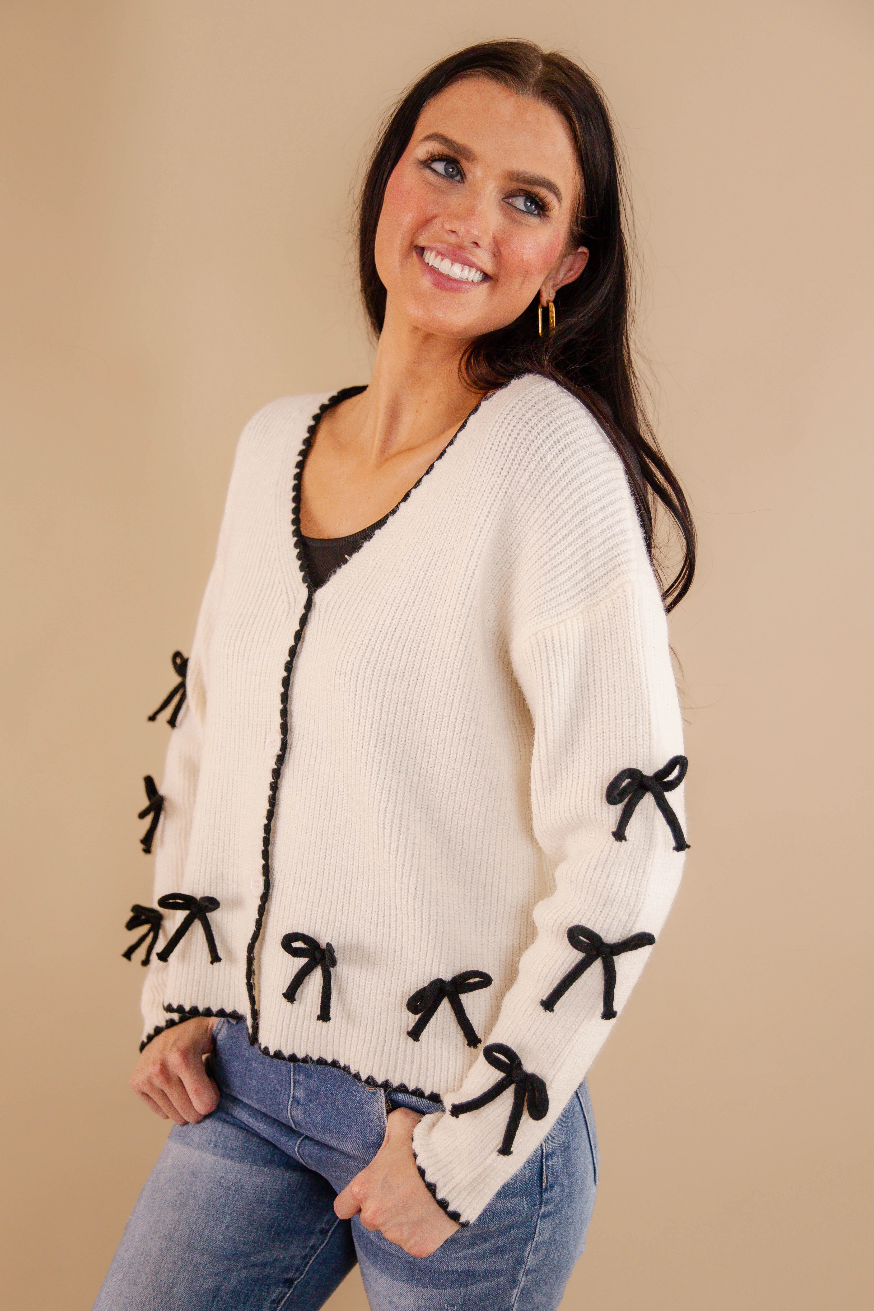 Very Demure Cardigan ZipperedPockets RollUpCuff