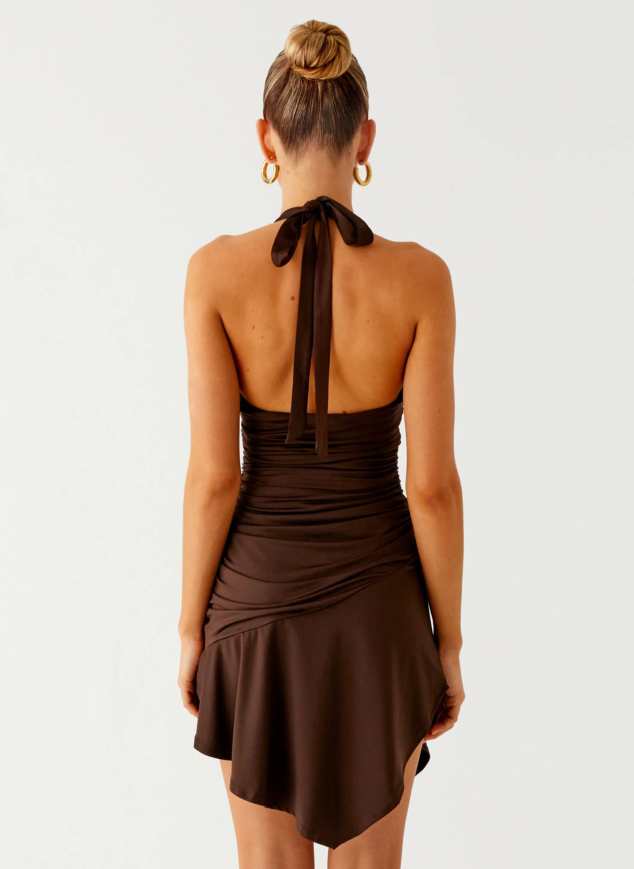 Earth Colors Colt Mini Dress - Chocolate