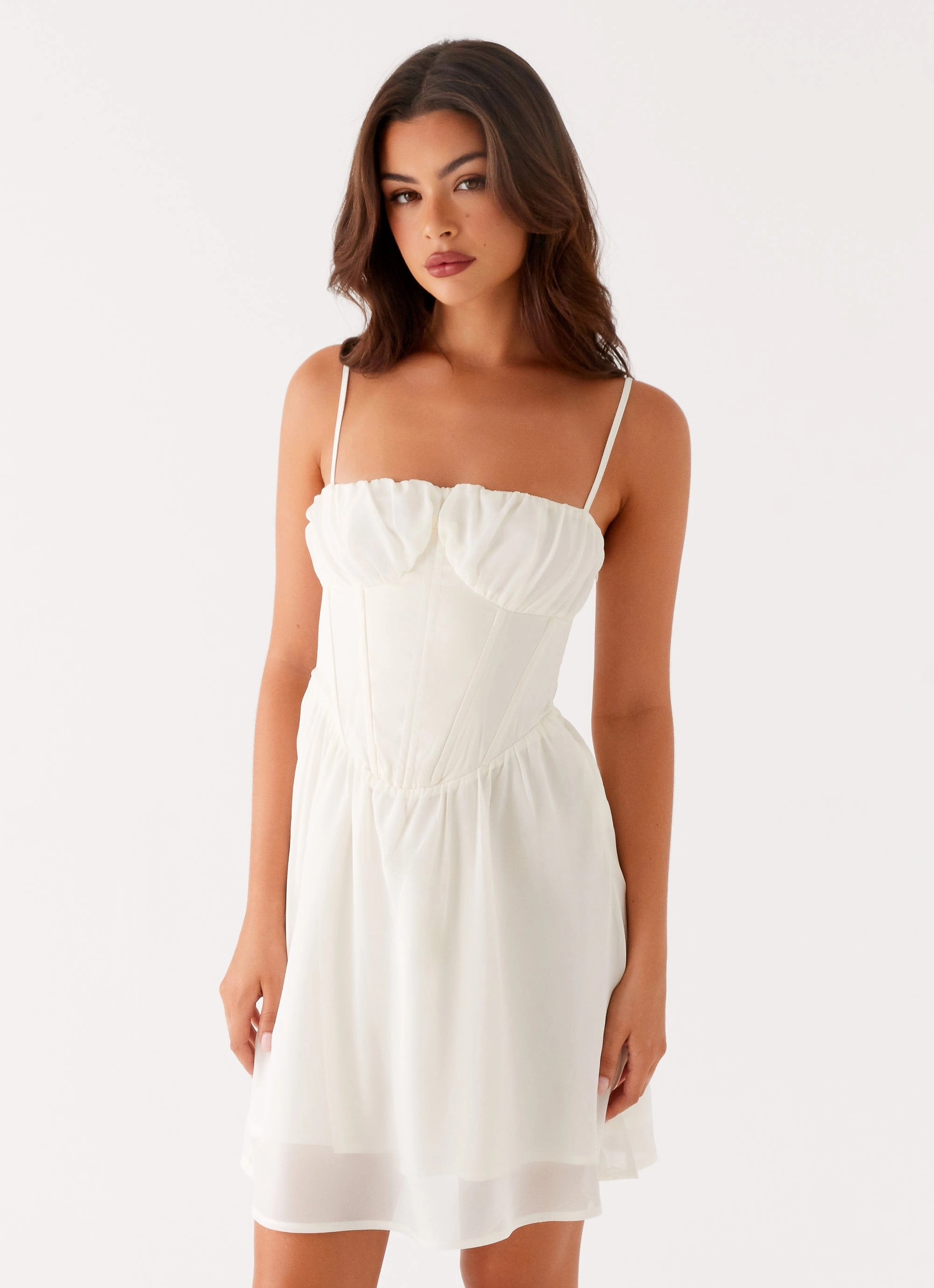 Harmony Mini Dress - Ivory skin friendly