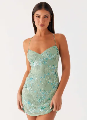 Refined fit Simple Touch Vietta Sequin Cami Mini Dress - Mint