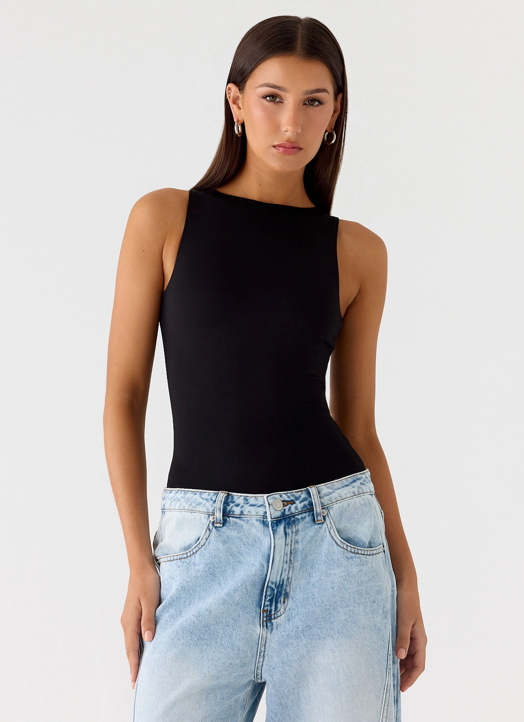 Vincenza Bodysuit - Black Casual Tank