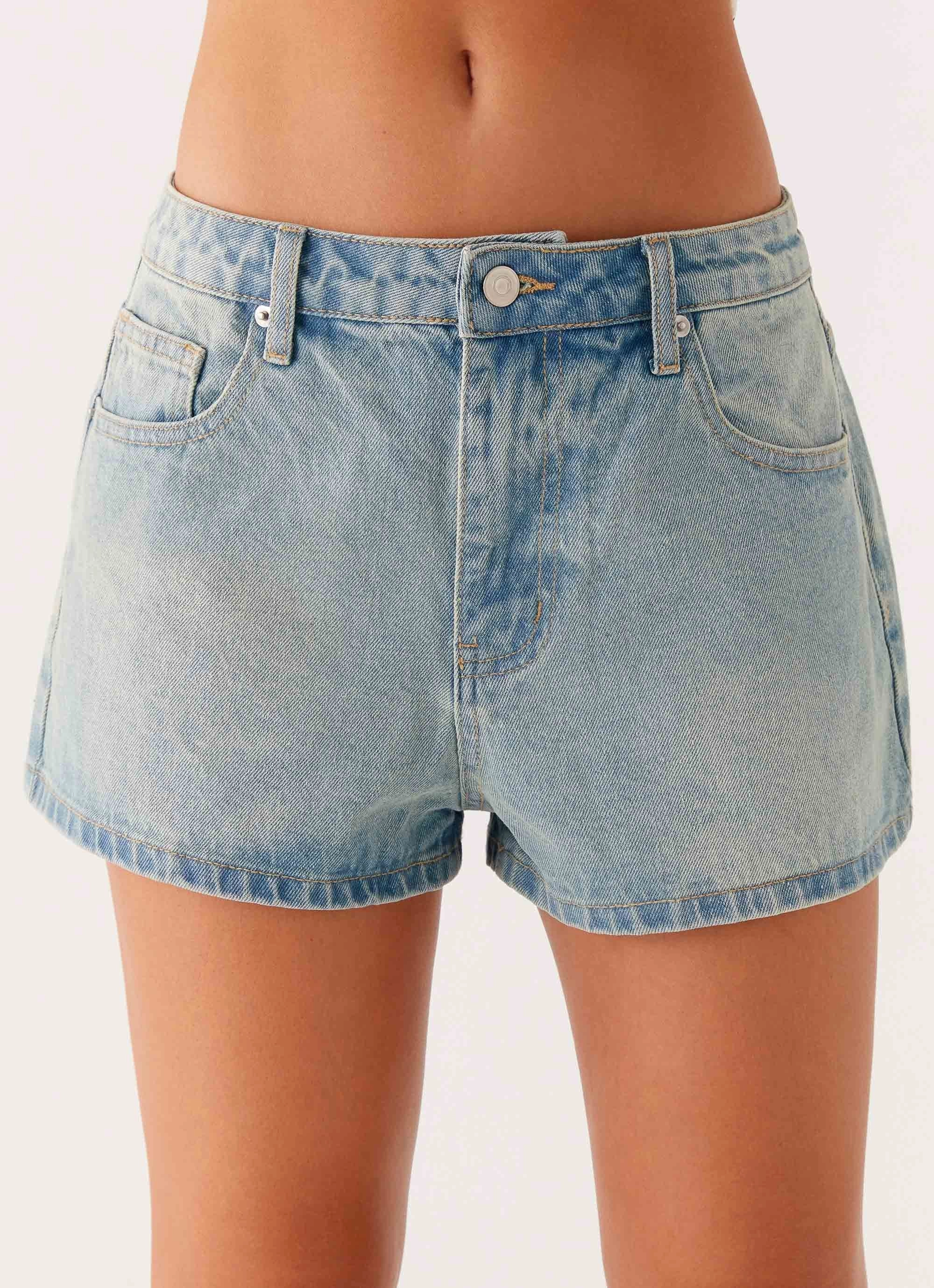 UVProtectionCoating Vino Denim Shorts - Vintage Denim