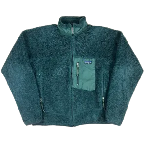 Vintage 1999 Patagonia "Retro-X Deep Pile" Forest Green Fleece