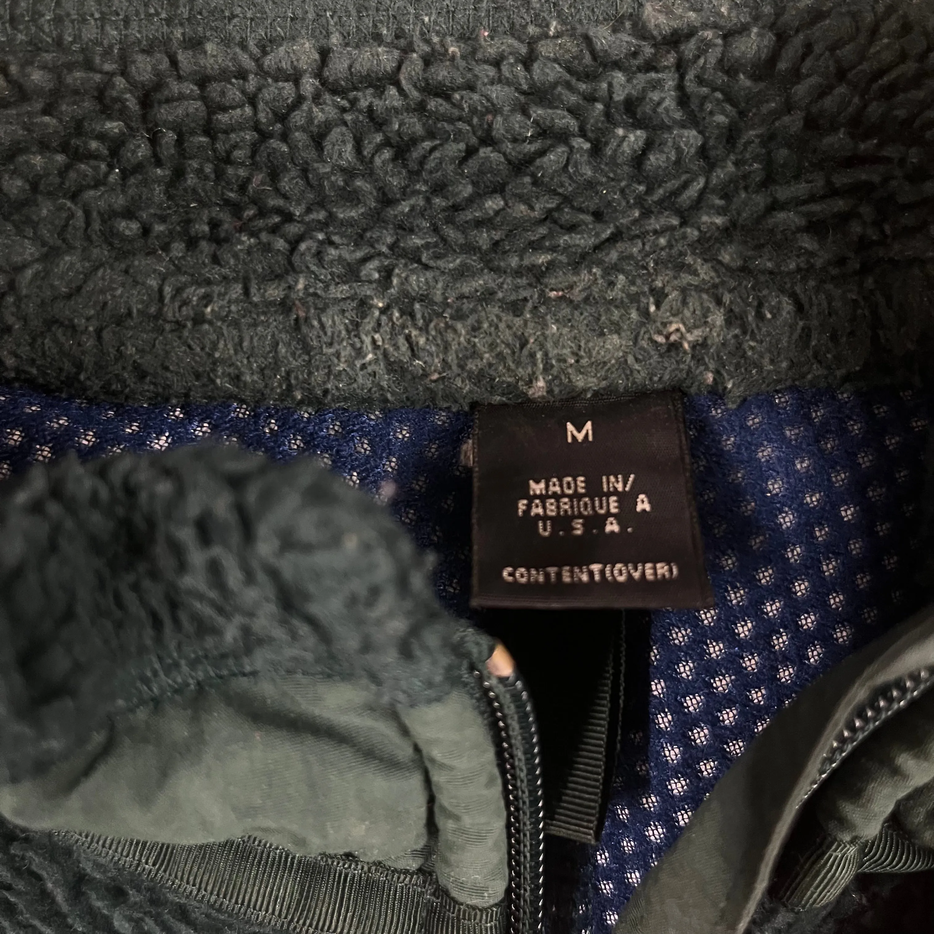 Vintage 1999 Patagonia "Retro-X Deep Pile" Forest Green Fleece