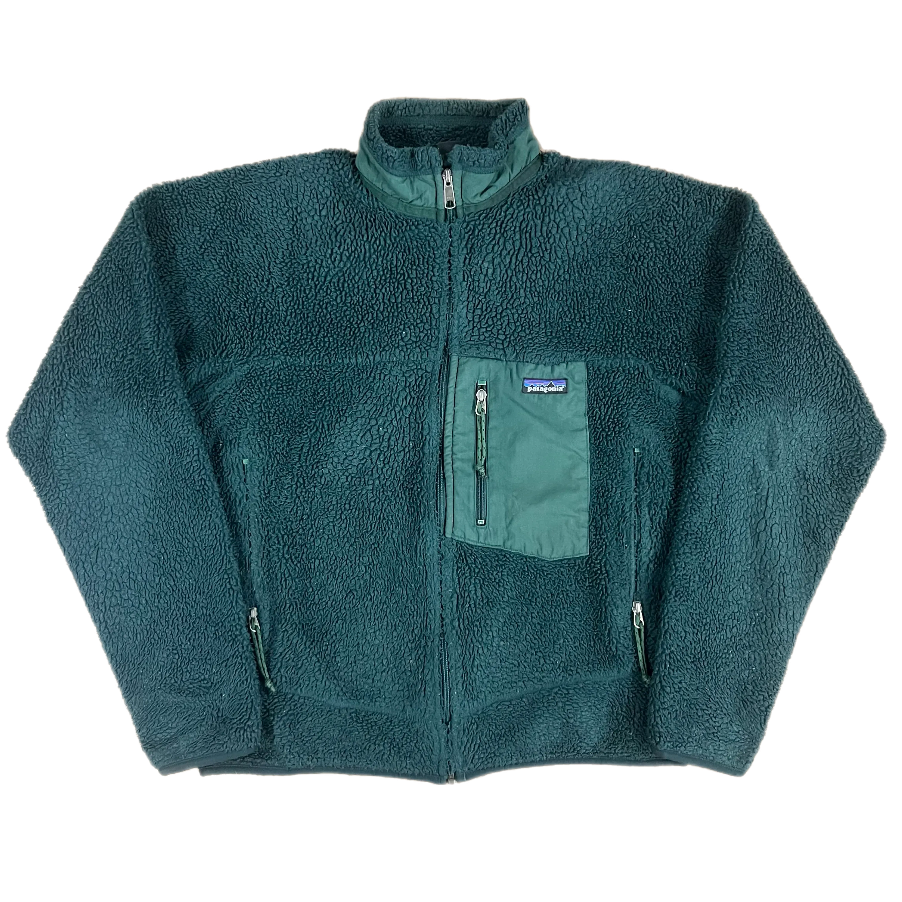 Vintage 1999 Patagonia "Retro-X Deep Pile" Forest Green Fleece