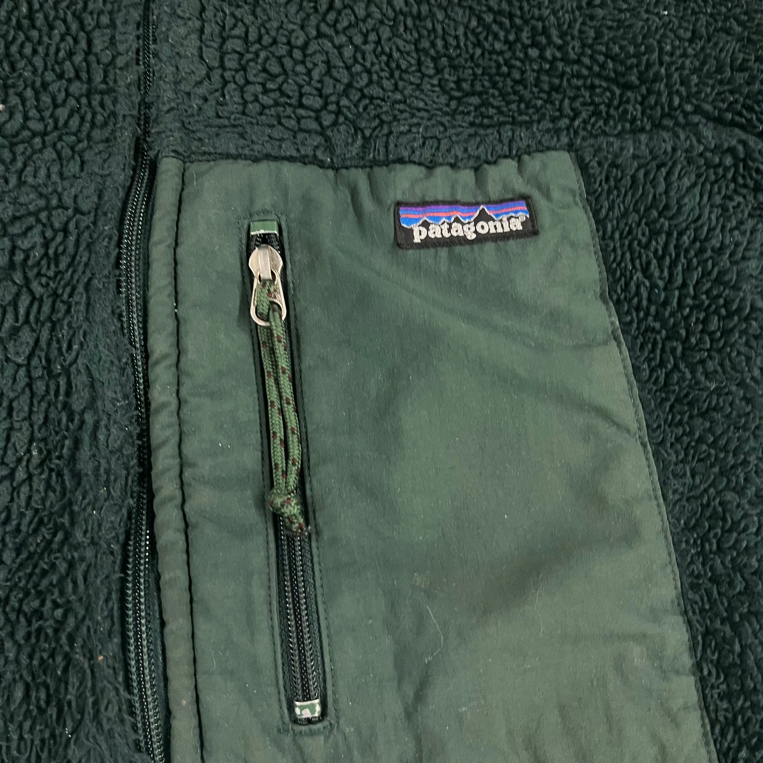 Vintage 1999 Patagonia "Retro-X Deep Pile" Forest Green Fleece