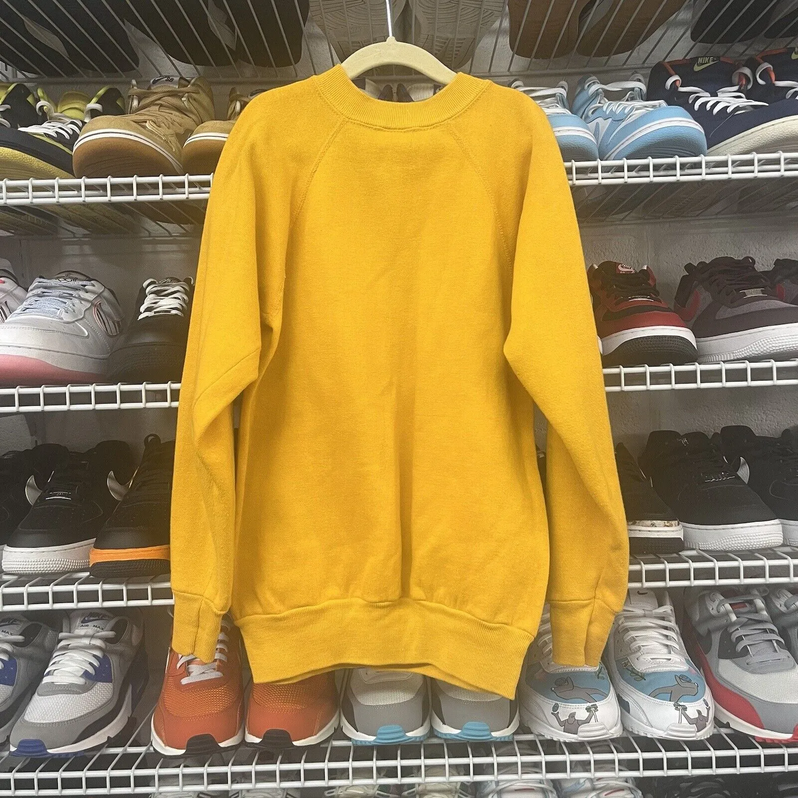 Vintage 70s Detroit Skating Club Crewneck Sweater Downerwear L