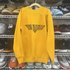 Vintage 70s Detroit Skating Club Crewneck Sweater Downerwear L
