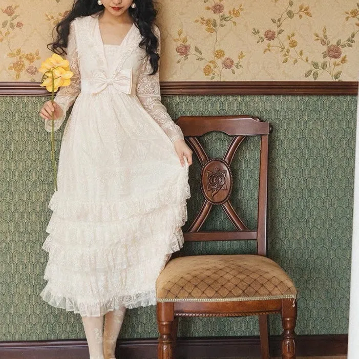 Vintage Chandelier Fairy Lace Dress