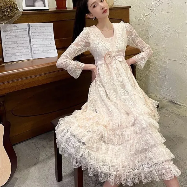 Vintage Chandelier Fairy Lace Dress