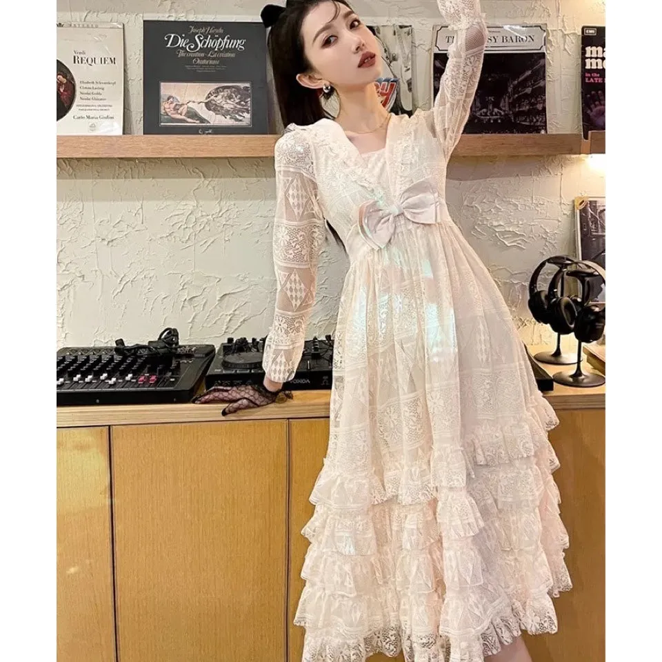 Vintage Chandelier Fairy Lace Dress