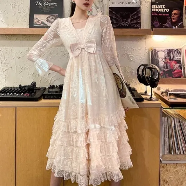 Vintage Chandelier Fairy Lace Dress