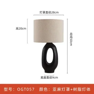 Vintage table lamp Designer Japanese LED Table lamp Home Decorative E27  Living Room Background Bedroom Bedside Desk lamp