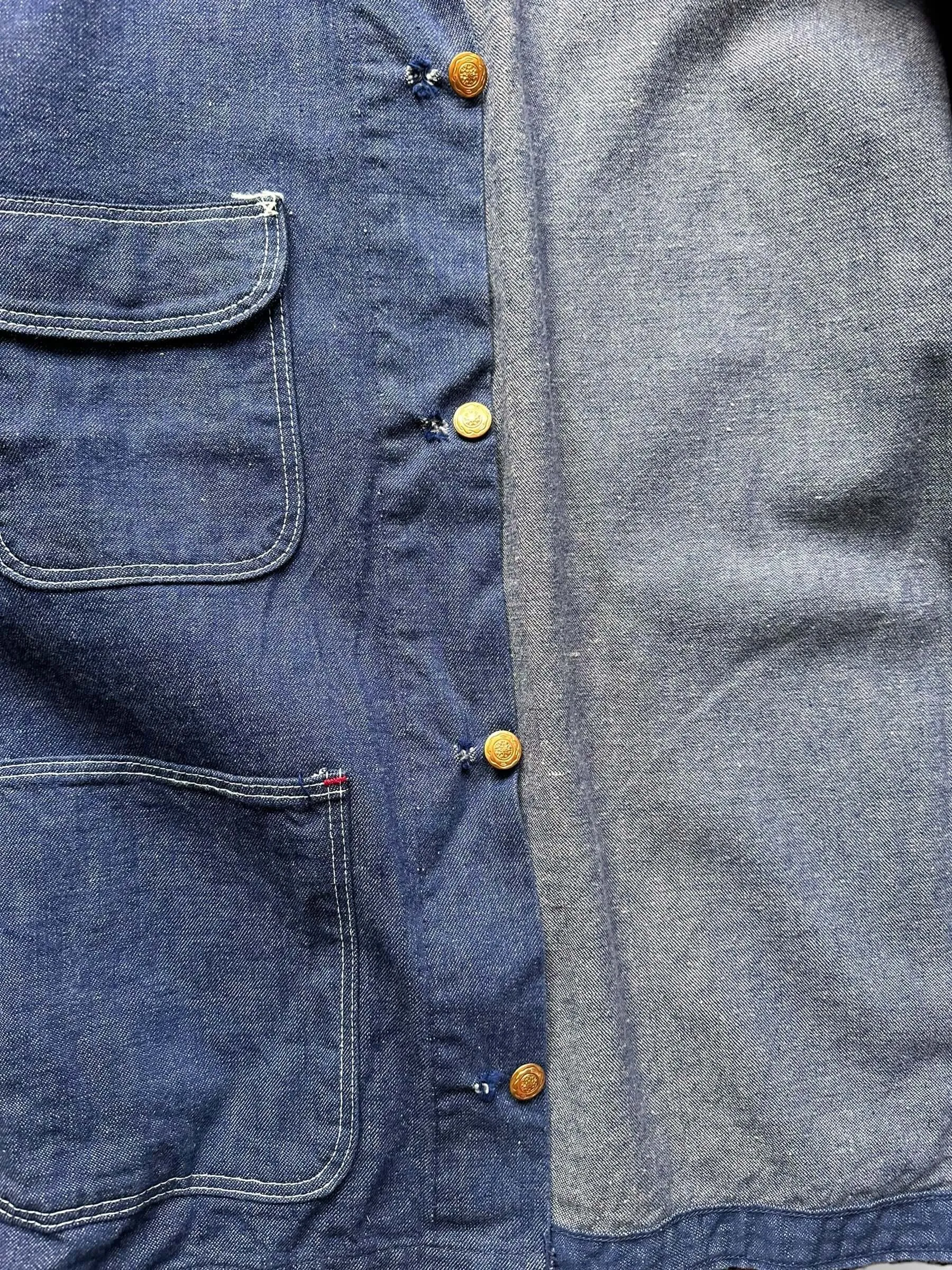 Vintage Wrangler Blue Bell Denim Chore Coat SZ 40 | Vintage Denim Chore Coat