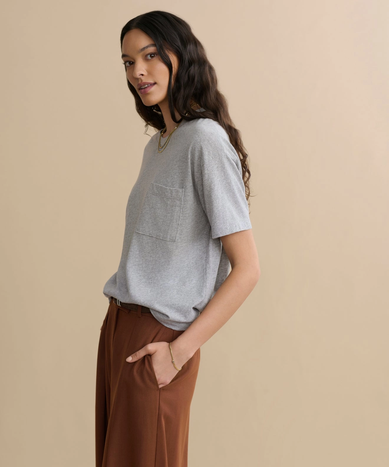 Anti Odor Treatment Vintage Pocket Tee