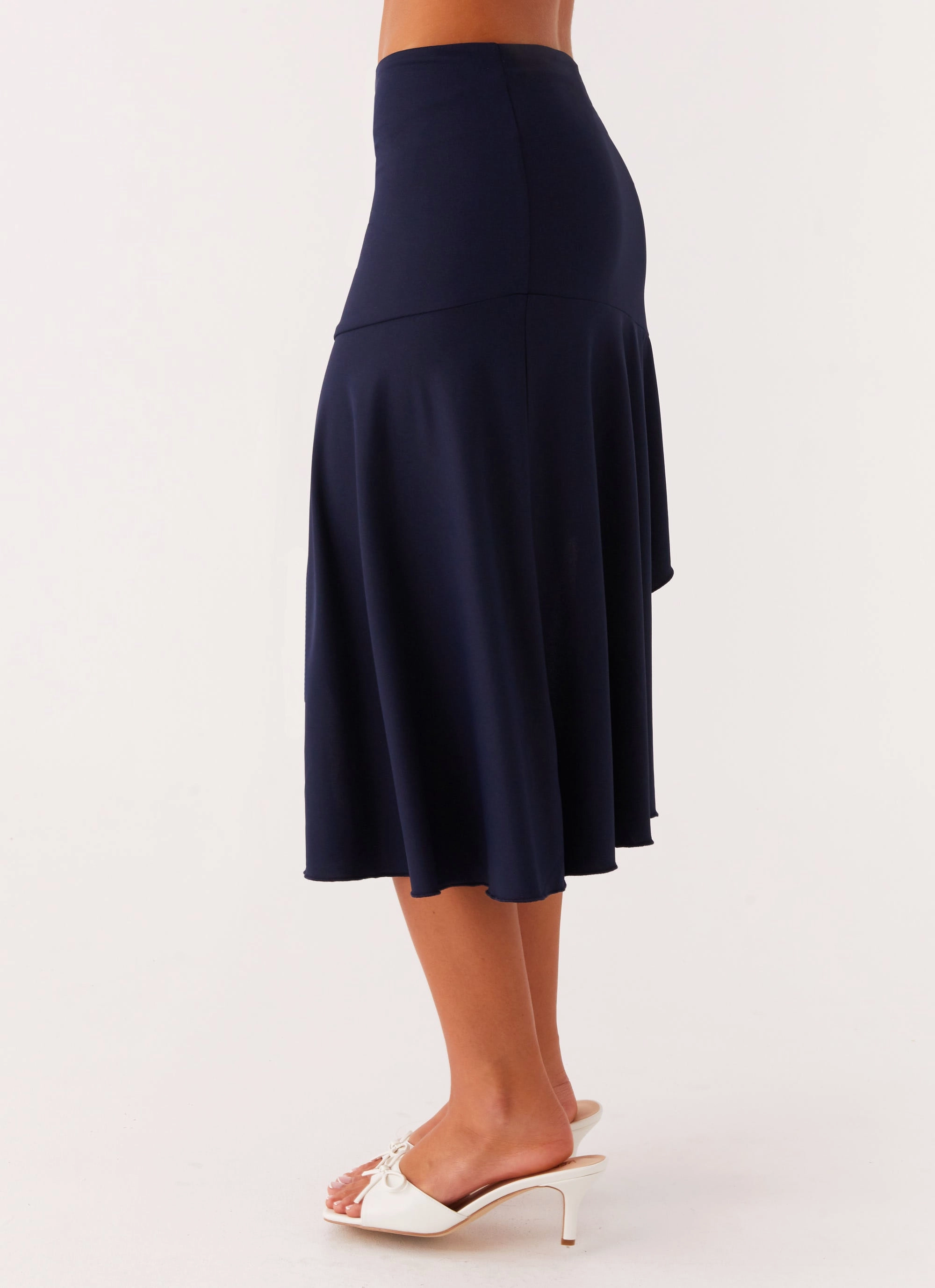 Viola Midi Skirt - Navy Relax Fit Wear AntiStaticFinish