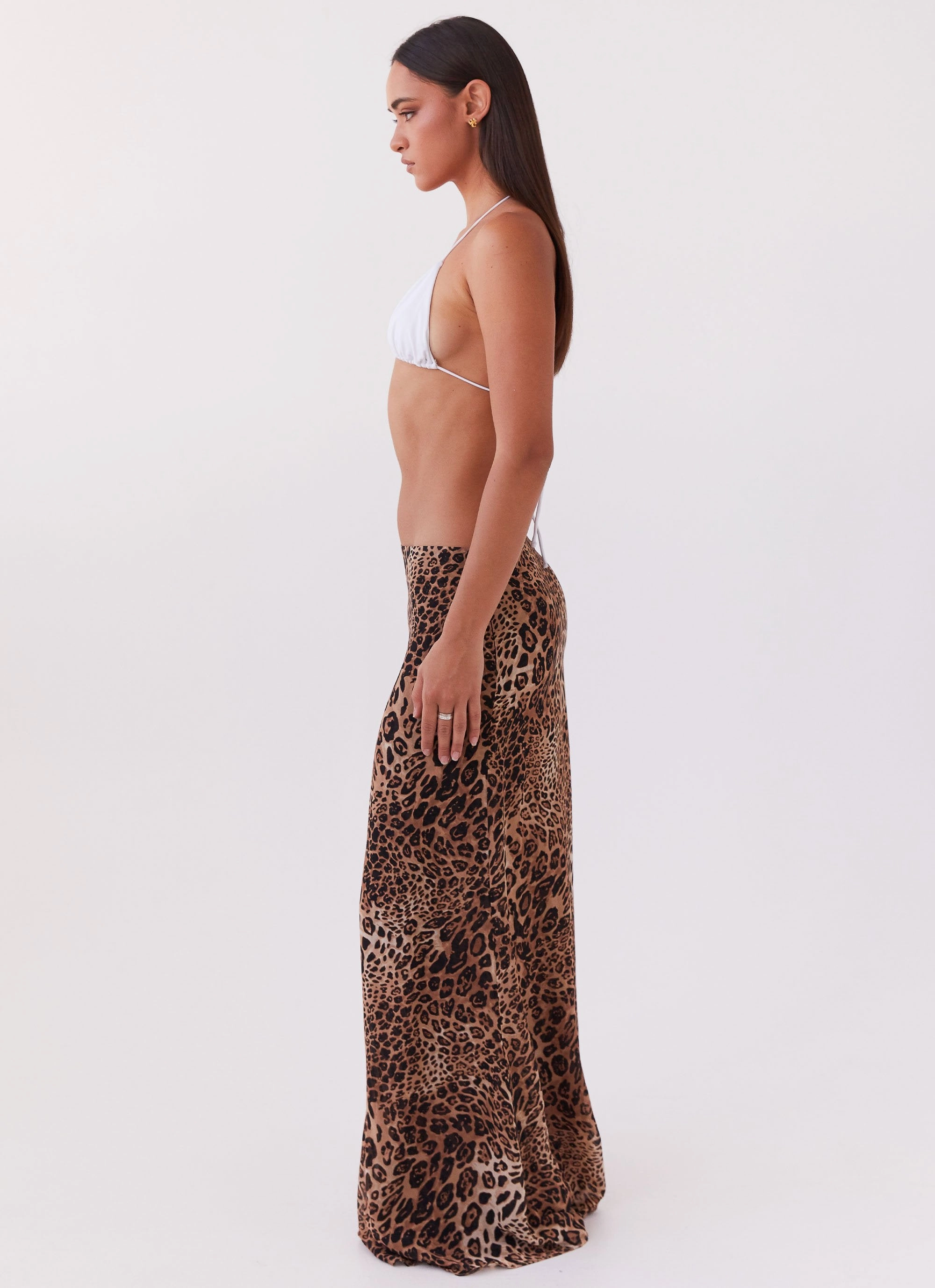 Daily Motion Casual Flex Violetta Maxi Skirt - Leopard