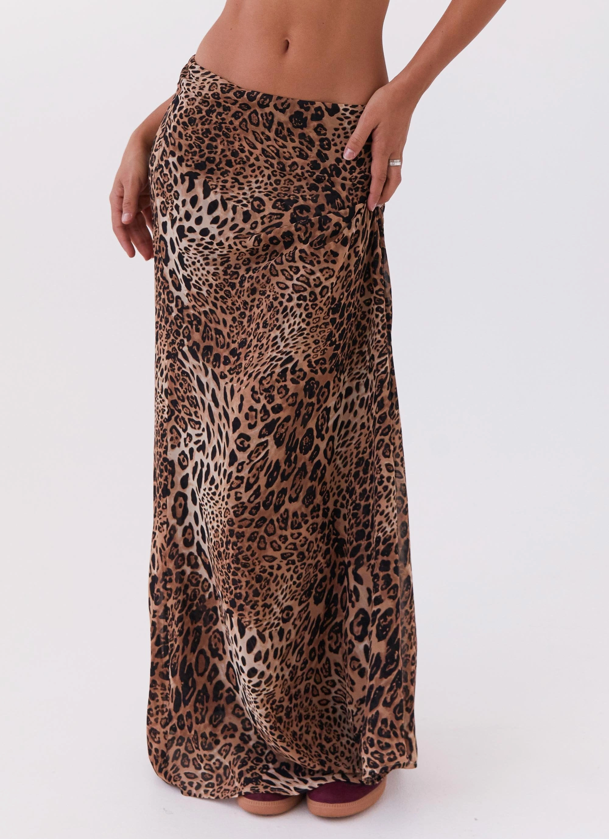 Odor Resistant Zip-off legs Violetta Maxi Skirt - Leopard