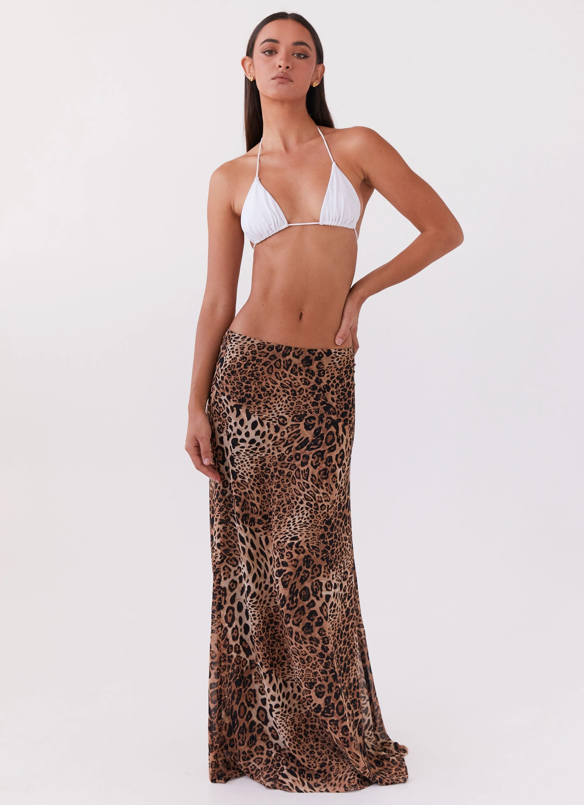 Violetta Maxi Skirt - Leopard Relaxed Design