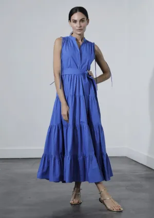 Virginia Midi Dress - Colbalt Shore Time Romantic-Style