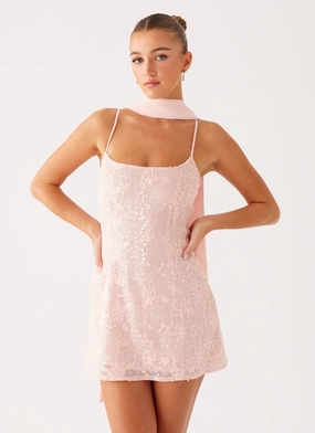 Life Soft Vision Sequin Mini Dress - Pink