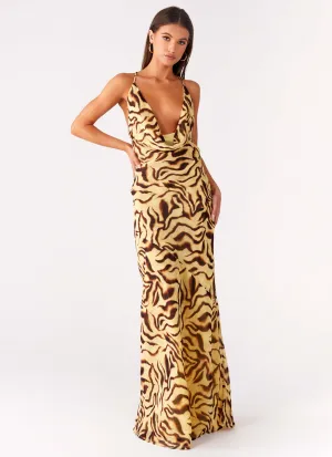 Viva Lune Maxi Dress - Laguna Print Layer Ready
