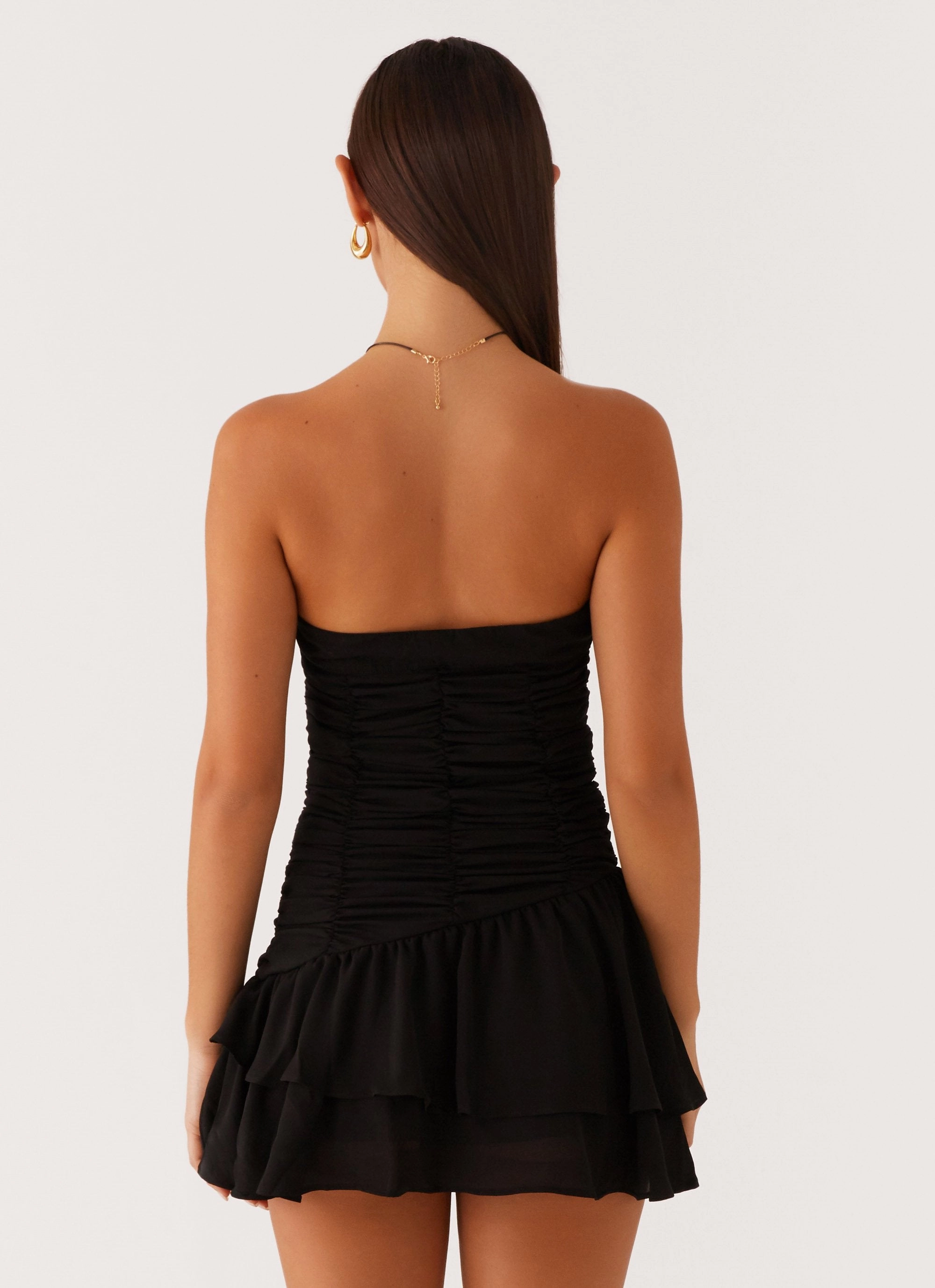 Viviana Mini Dress - Black LowProfileZipper Influencer-Style
