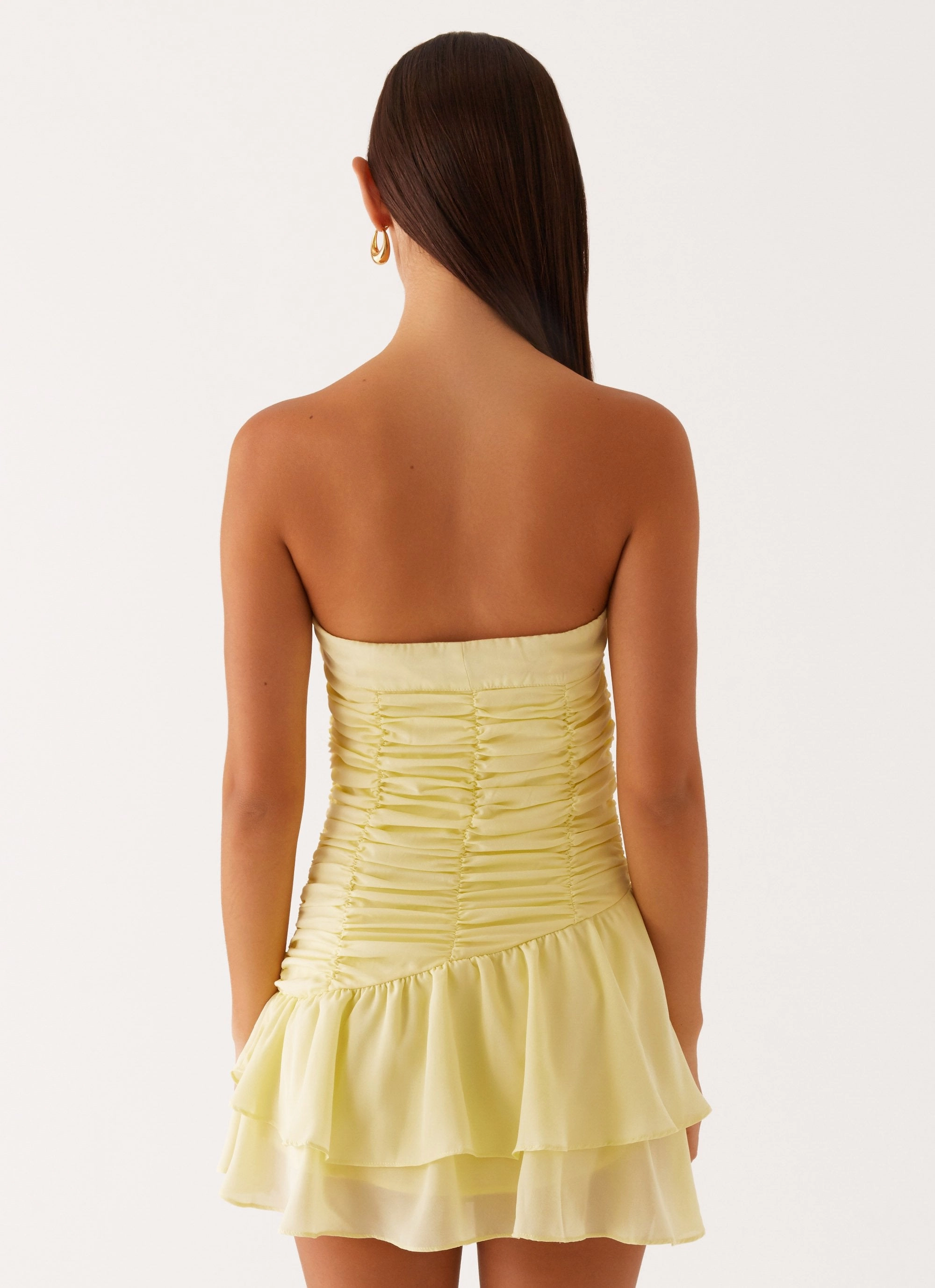 Viviana Mini Dress - Yellow PlushLining Grab Now