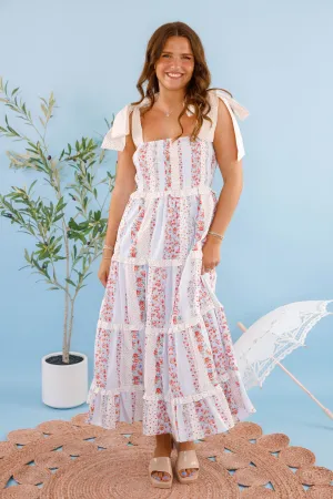 Waiting For Better Days Maxi Dress Natural Drape