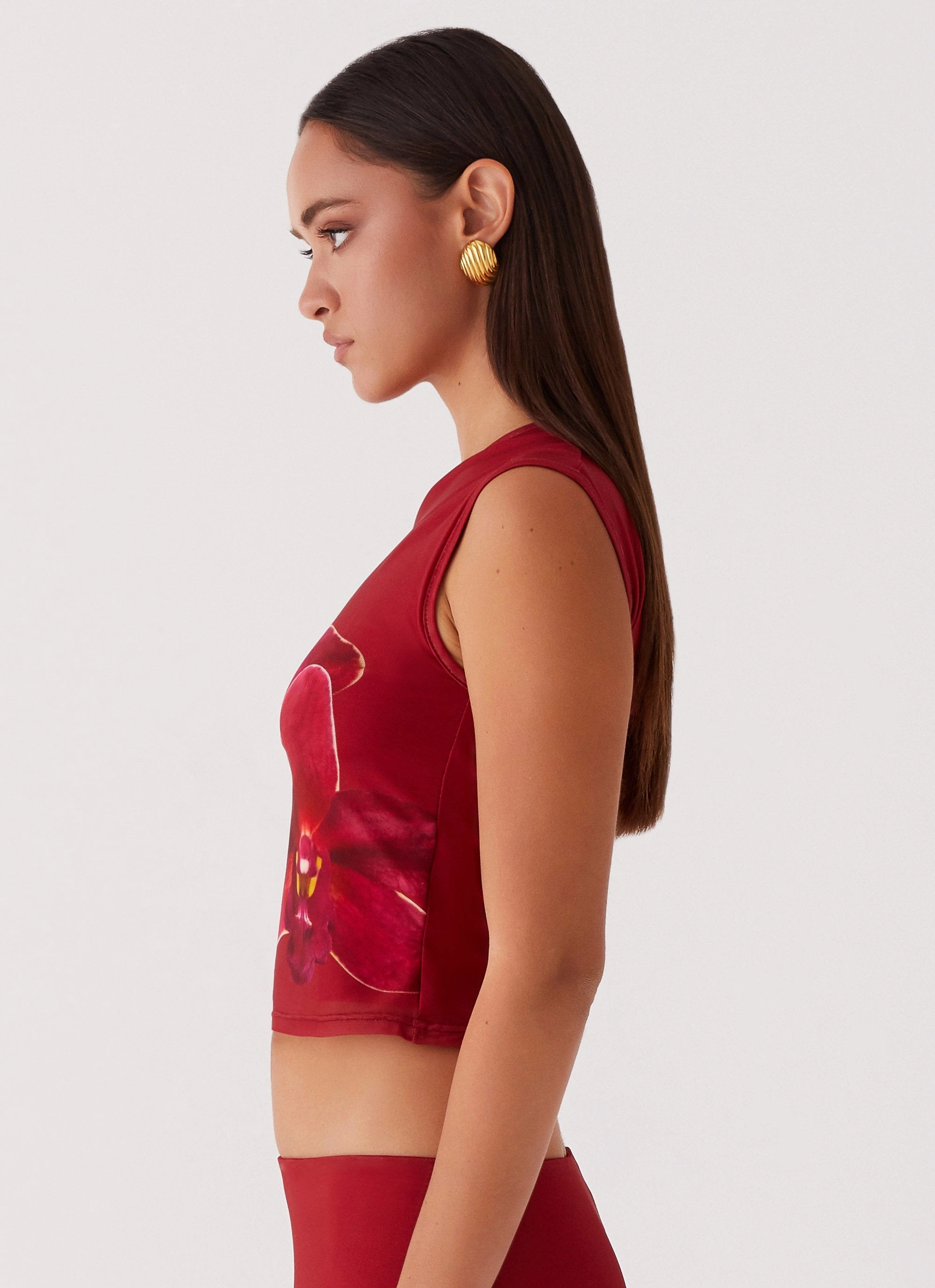 Waiting for Dawn Mesh Top - Rosa WrinkleFree Finish AntiPilling Technology