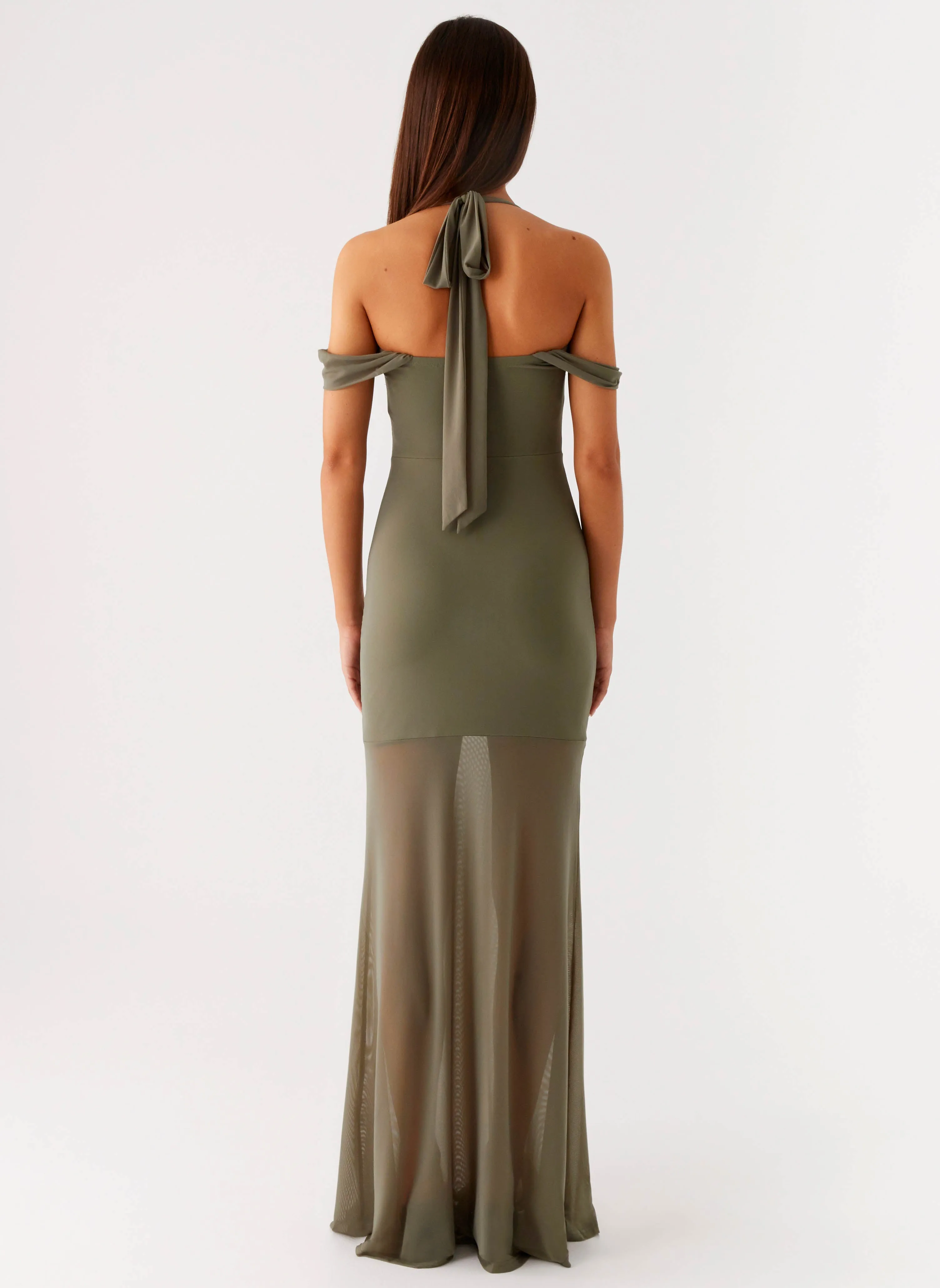 Fashionable Layer Ivy Lane Maxi Dress - Olive