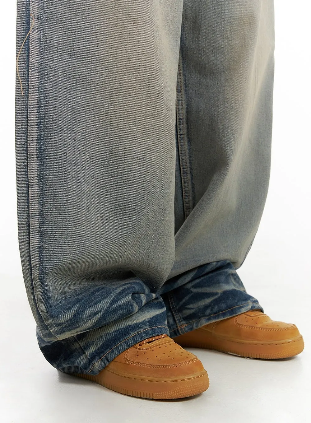 Washed Loose Fit Baggy Jeans CY407
