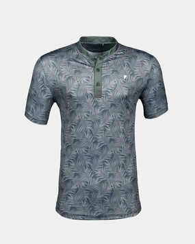 LatticeKnit AntiPill Finish Dark Gray Islander Blade Polo