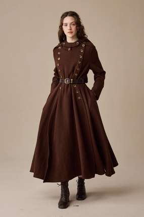 Monica 31 | 100% Wool  Double Breasted Coat Butter Soft Handfeel OdorControl Technology